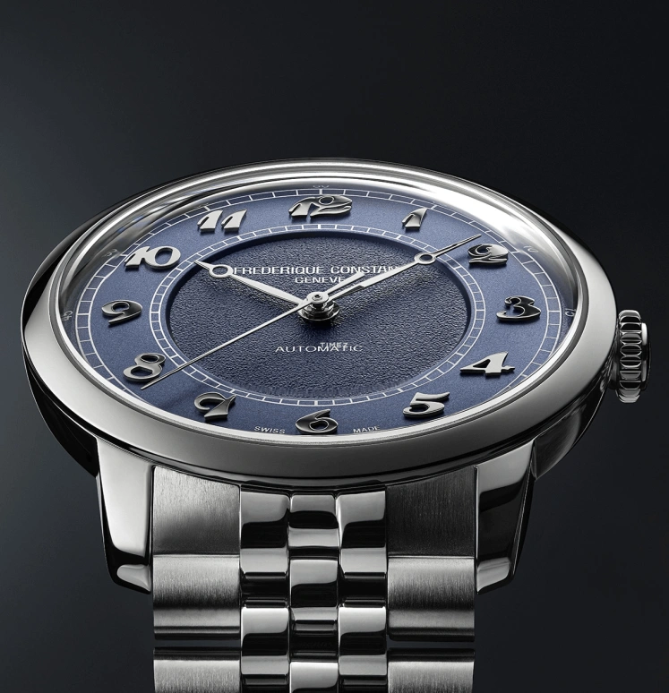 Frederique Constant,Classics 38.50mm,38.50mm,Stainless Steel,Blue,Automatic,38hours,In-house Caliber,FC,FC-301BL3B6B