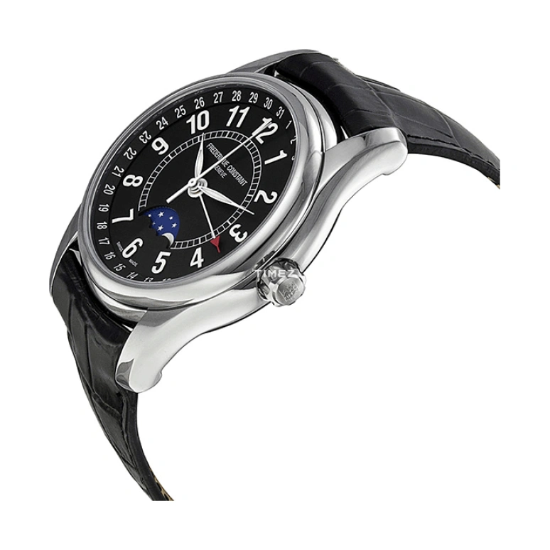 Frederique Constant,Other 43mm,43mm,Stainless Steel,Black,Automatic,Moonphase,Day,FC,FC-330B6B6