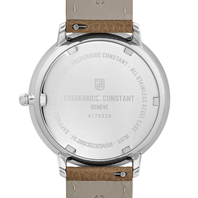 Frederique Constant,Classics 39mm,39mm,Stainless Steel,Blue,Quartz,Moonphase,In-house Caliber,FC,FC-206RN3S6