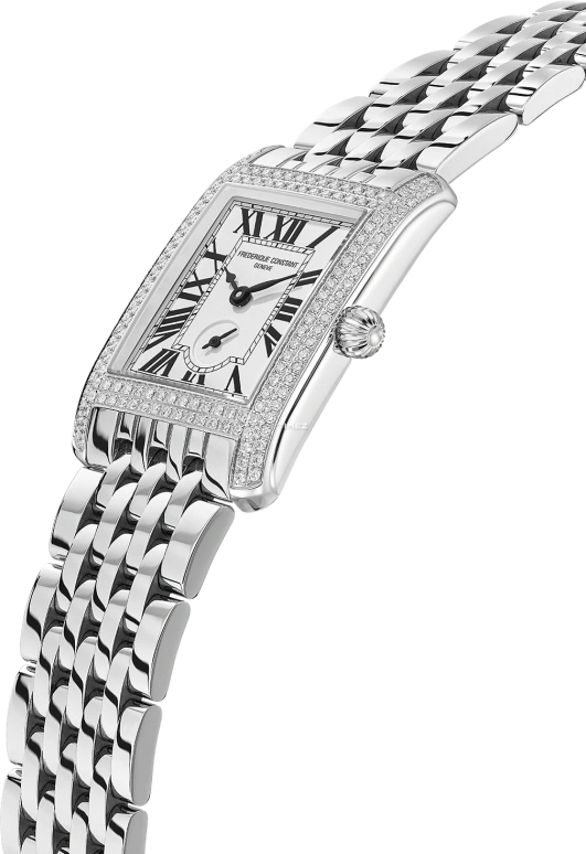 Frederique Constant,Classics 36x25.20mm,36x25.20mm,Stainless Steel,White,Quartz,In-house Caliber,Sapphire,Crystal Glass,FC,FC-235S2CD6B