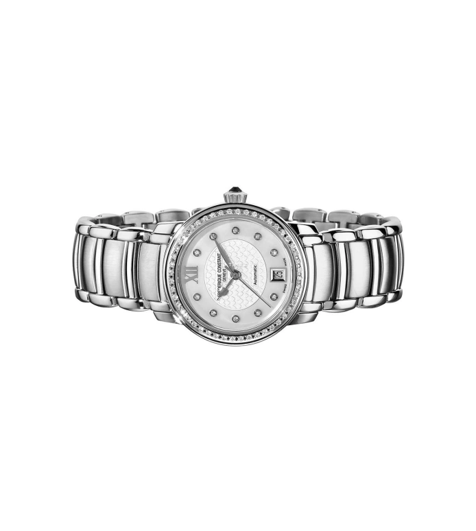 Frederique Constant,Classics 31mm,31mm,Stainless Steel,White,Quartz,Day,In-house Caliber,FC,FC-220WHD2ERD6B