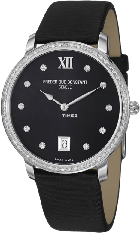 Frederique Constant,Classics 37mm,37mm,Stainless Steel,Black,In-house Caliber,Sapphire,Crystal Glass,FC,FC-220B4SD36