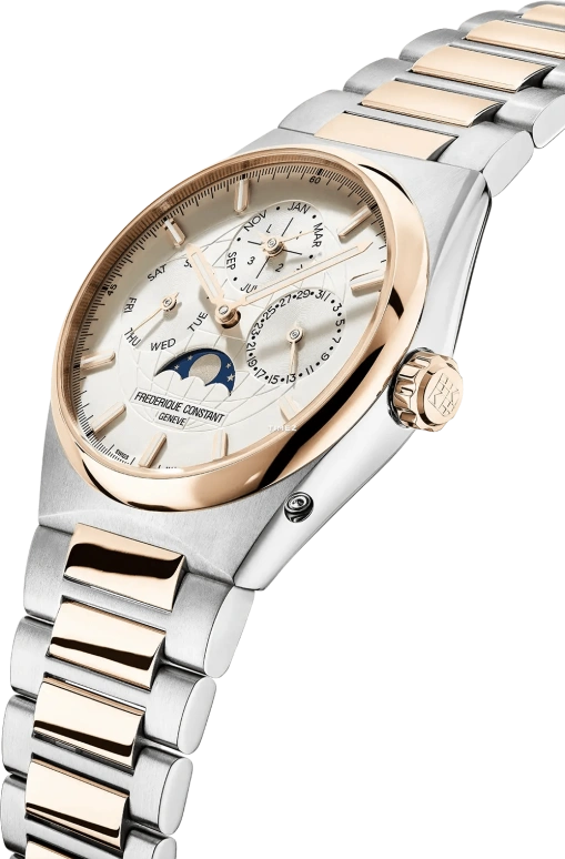 Frederique Constant,Other 41mm,41mm,Stainless Steel,Silver,Automatic,Moonphase,Leap Year,Month,Date,Sapphire,Crystal Glass,Round,FC,FC-775V4NH2B