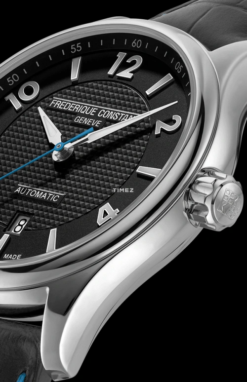 Frederique Constant,Classics 42mm,42mm,Stainless Steel,Black,Automatic,Day,Sapphire,Crystal Glass,FC,FC-303RMB5B6