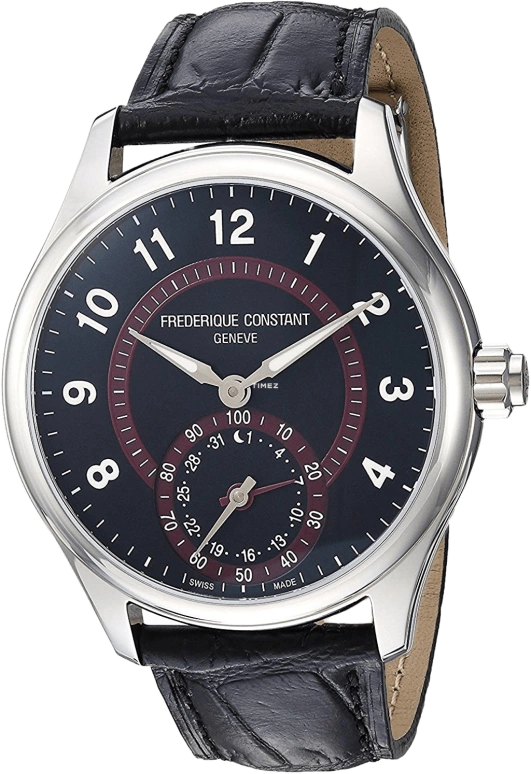 Frederique Constant,Horological Smartwatch 42mm,42mm,Stainless Steel,Black,Quartz,In-house Caliber,Sapphire,Crystal Glass,FC,FC-285BBR5B6