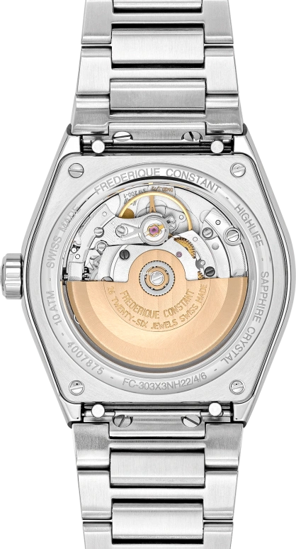 Frederique Constant,Highlife 39mm,39mm,Stainless Steel,Brown,Automatic,Day,38hours,FC,FC-303C3NH6B
