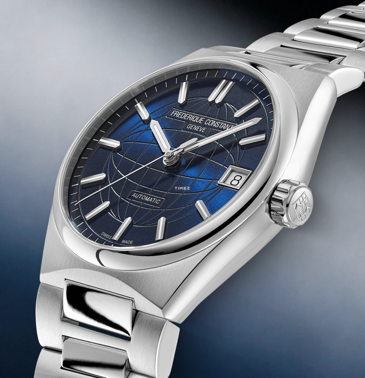 Frederique Constant,Highlife 34mm,34mm,Stainless Steel,Blue,Automatic,Day,38hours,FC,FC-303N2NH6B