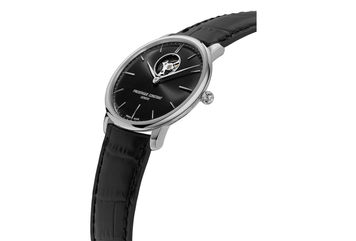 Frederique Constant,Slim Line 40mm,40mm,Stainless Steel,Black,In-house Caliber,Sapphire,Crystal Glass,FC,FC-312B4S6
