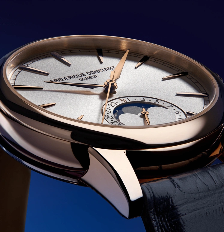 Frederique Constant,Classics 40mm,40mm,Rose Gold,Grey,Automatic,Moonphase,Day,FC,FC-716S3H9