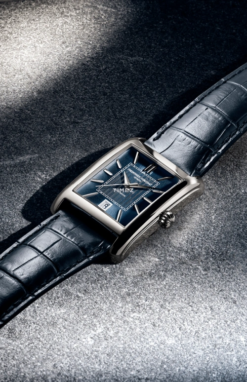 Frederique Constant,Classics 30.40x33.30mm,30.40x33.30mm,Stainless Steel,Blue,Automatic,Day,Sapphire,Crystal Glass,FC,FC-303N4C6