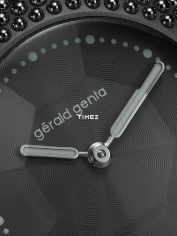Gérald Genta,Gentissima Oursin 36.50mm,36.50mm,White Gold,Titanium,Grey,Automatic,50hours,In-house Caliber,Gentissima Oursin 36anthracite