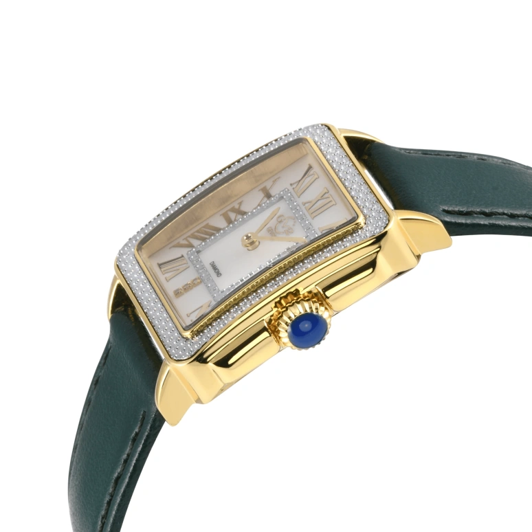 Gevril,Padova 28.50mm,28.50mm,Stainless Steel,Dual,White,Quartz,Sapphire,Rectangular,12305,12305-V5