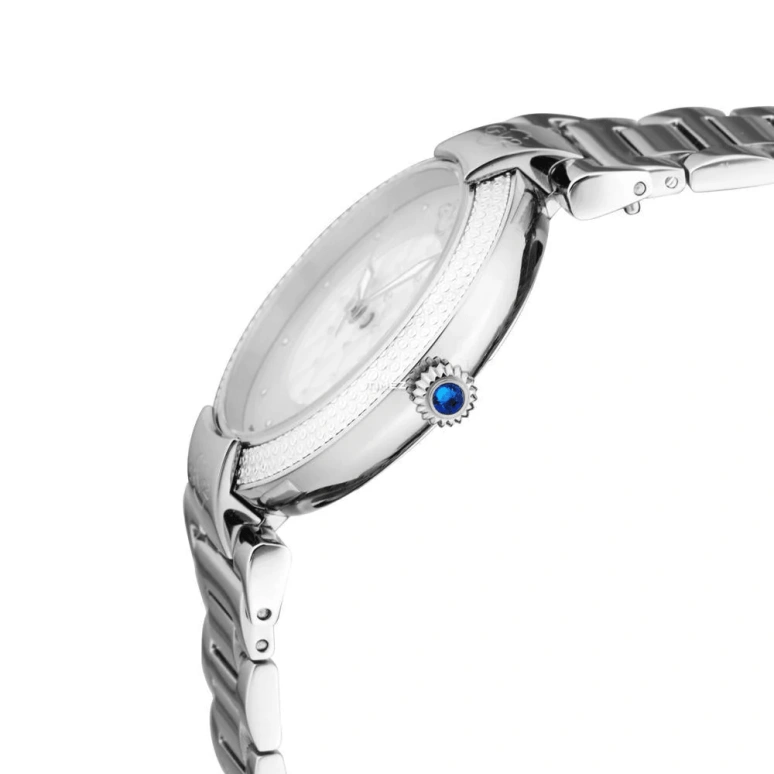 Gevril,Berletta 37mm,37mm,Stainless Steel,White,Quartz,Day,Sapphire,1500