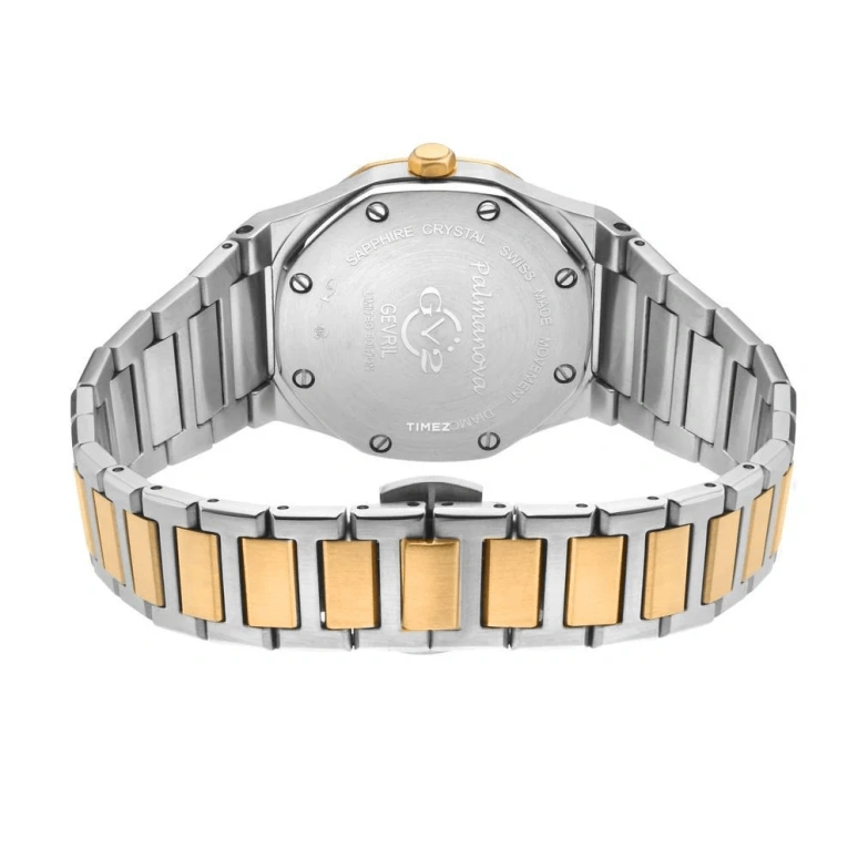 Gevril,Palmanova 33mm,33mm,Stainless Steel,White,Quartz,Day,Sapphire,12700