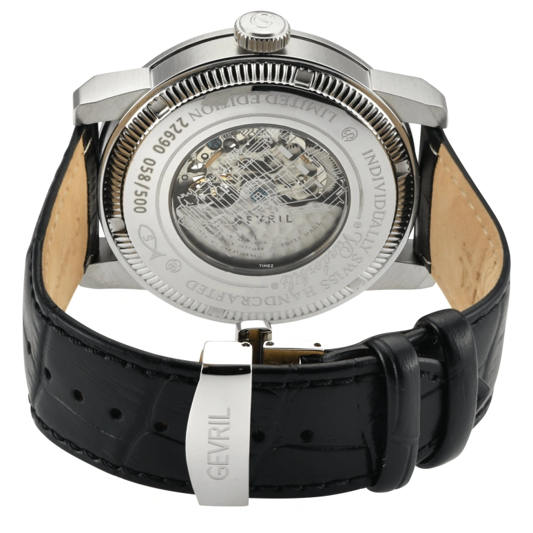 Gevril,Vanderbilt 47mm,47mm,Silver,Automatic,Sapphire,Round,22690