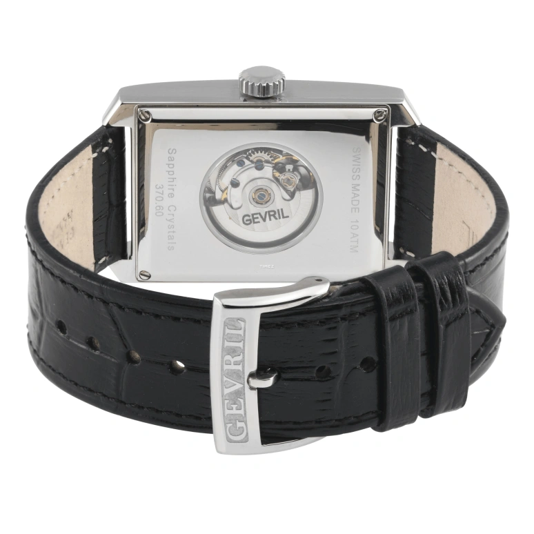 Gevril,Manhattanhenge 31mm,31mm,Stainless Steel,White,Automatic,Moonphase,Day,370,370.60