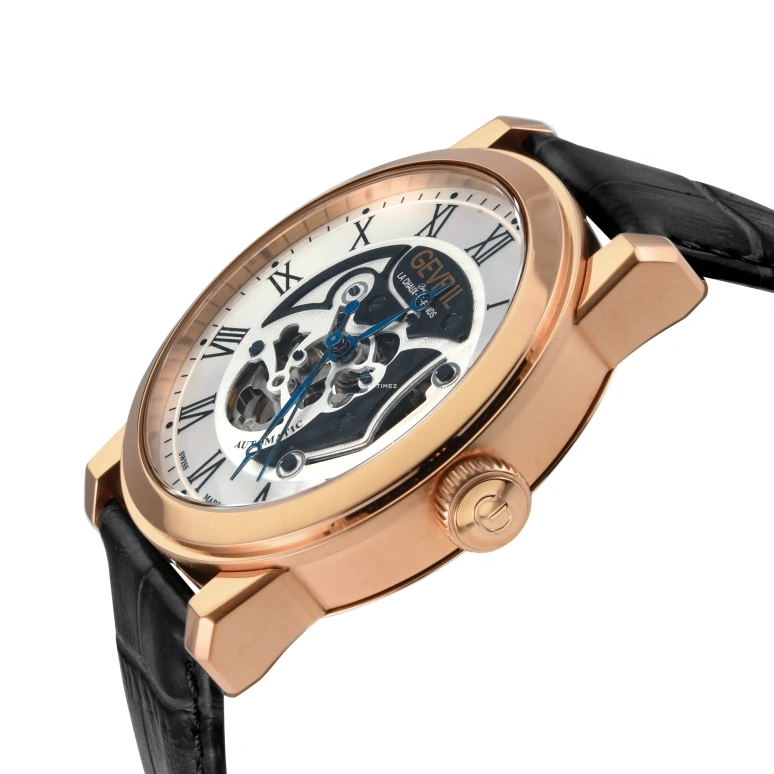 Gevril,Vanderbilt 47mm,47mm,Stainless Steel,Silver,Automatic,Sapphire,Round,22694