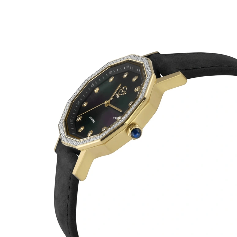 Gevril,Spello 36mm,36mm,Stainless Steel,Black,Quartz,Sapphire,Crystal Glass,Twelve edge,14515