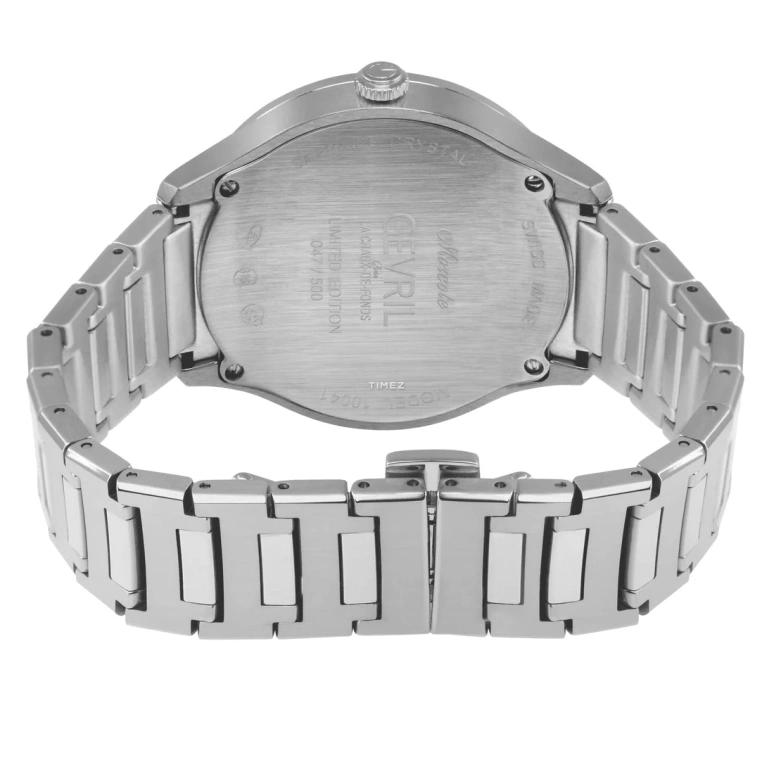 Gevril,Morcote 36mm,36mm,Stainless Steel,Blue,Quartz,Sapphire,Crystal Glass,Cushion,10043B