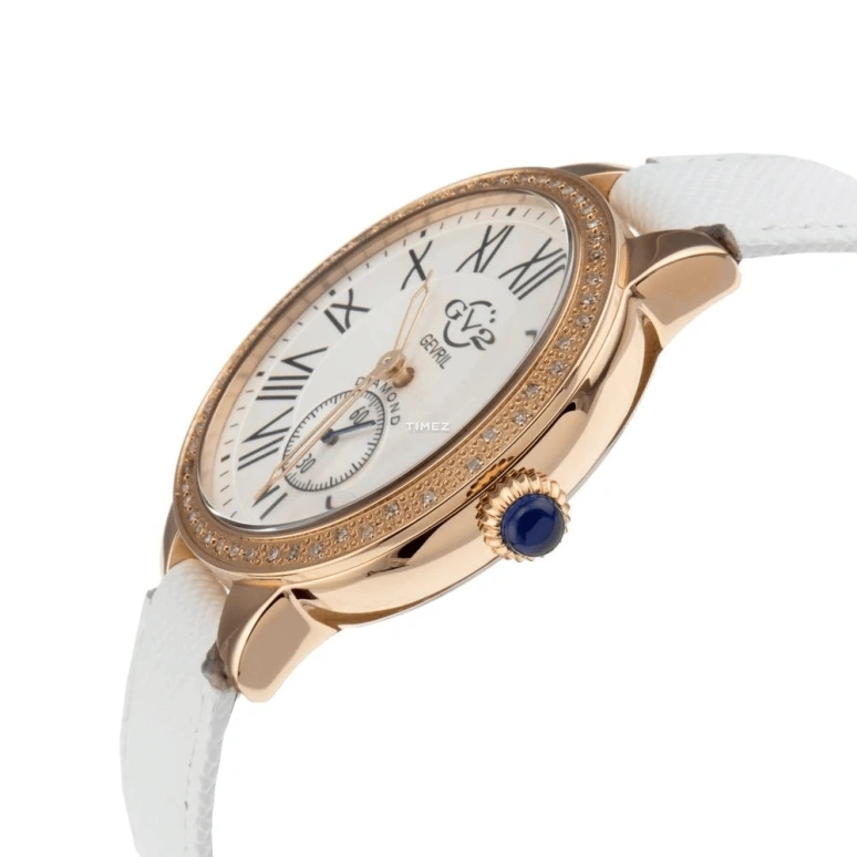 Gevril,Astor 40mm,40mm,Stainless Steel,White,Silver White,Quartz,Sapphire,Crystal Glass,Round,9104,9104.2