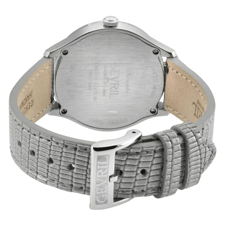 Gevril,Morcote 36mm,36mm,Stainless Steel,White,Quartz,Sapphire,Crystal Glass,Cushion,10241
