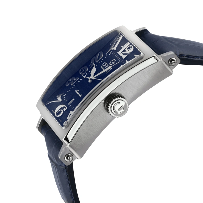 Gevril,Avenue of Americas 44mm,44mm,Stainless Steel,Blue,Automatic,Day,38hours,15003,15003-1