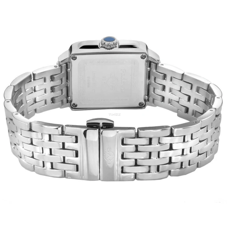 Gevril,Padova 27.50mm,27.50mm,Stainless Steel,Grey,Quartz,Sapphire,Rectangular,12301B