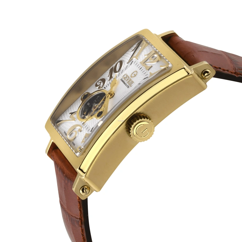 Gevril,Avenue of Americas 44mm,44mm,Stainless Steel,White,Automatic,Sapphire,Rectangular,5173,5173-5