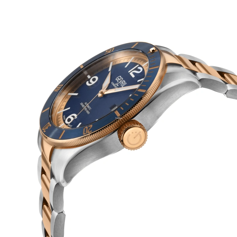 Gevril,Yorkville 43mm,43mm,Stainless Steel,Blue,Automatic,Day,38hours,48614B