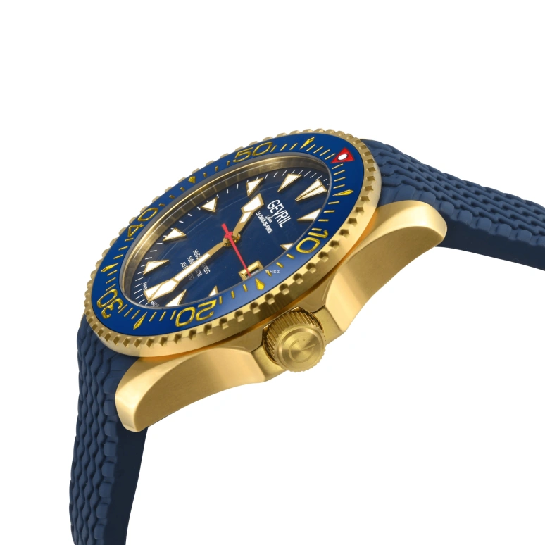Gevril,Hudson Yards 43mm,43mm,Stainless Steel,Blue,Automatic,Day,38hours,48805R