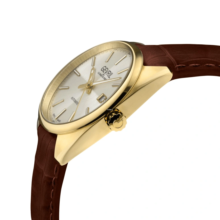Gevril,Five Points 40mm,40mm,Stainless Steel,Silver,Automatic,Day,38hours,48704A