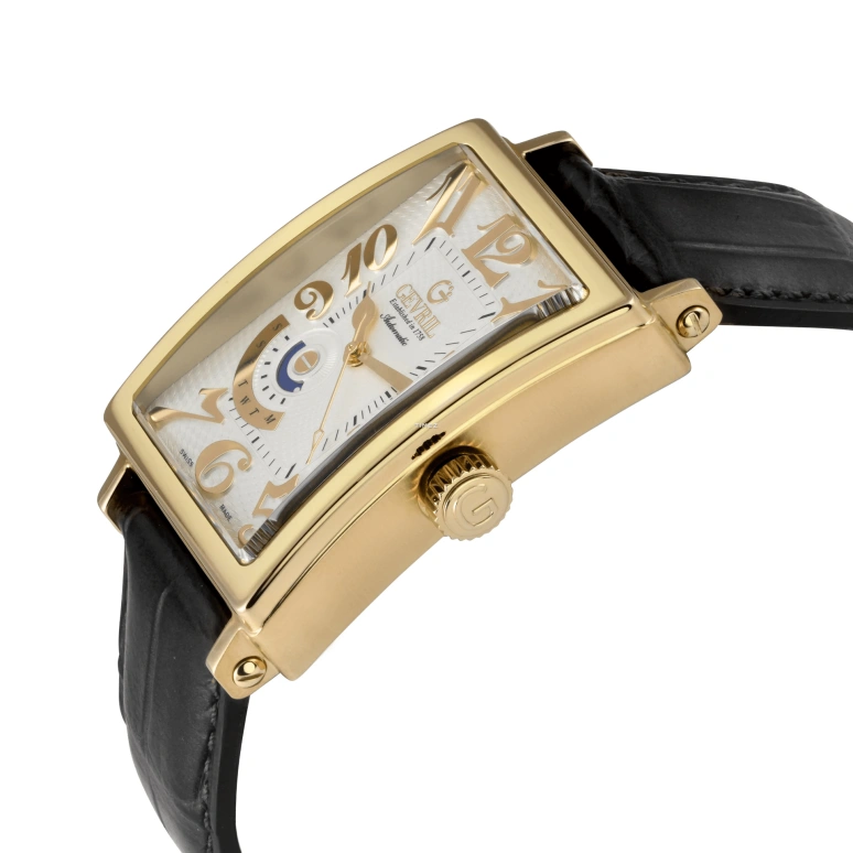 Gevril,Avenue of Americas 44mm,44mm,Stainless Steel,White,Automatic,Date,Day,15120