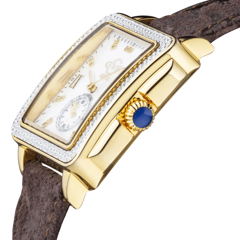 Gevril,Bari 37mm,37mm,Stainless Steel,White,Quartz,Sapphire,Crystal Glass,Rectangular,9256