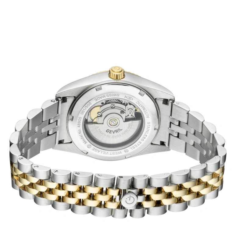 Gevril,West Village 40mm,40mm,Stainless Steel,Silver,Automatic,Day,38hours,48905