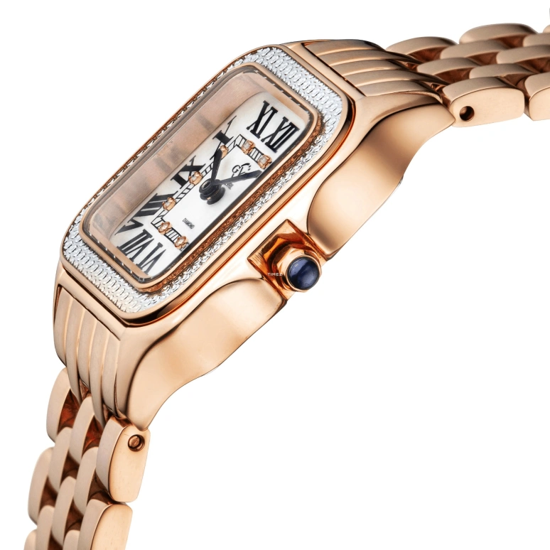 Gevril,Milan 27.50mm,27.50mm,Stainless Steel,White,Quartz,Sapphire,Square,12111B