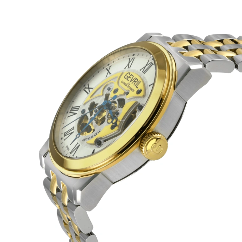 Gevril,Vanderbilt 47mm,47mm,Stainless Steel,Silver,Automatic,Sapphire,Round,22696B
