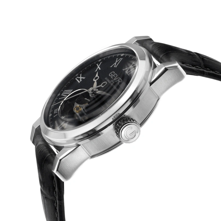 Gevril,Madison 39mm,39mm,Stainless Steel,Black,Automatic,Sapphire,Round,2581