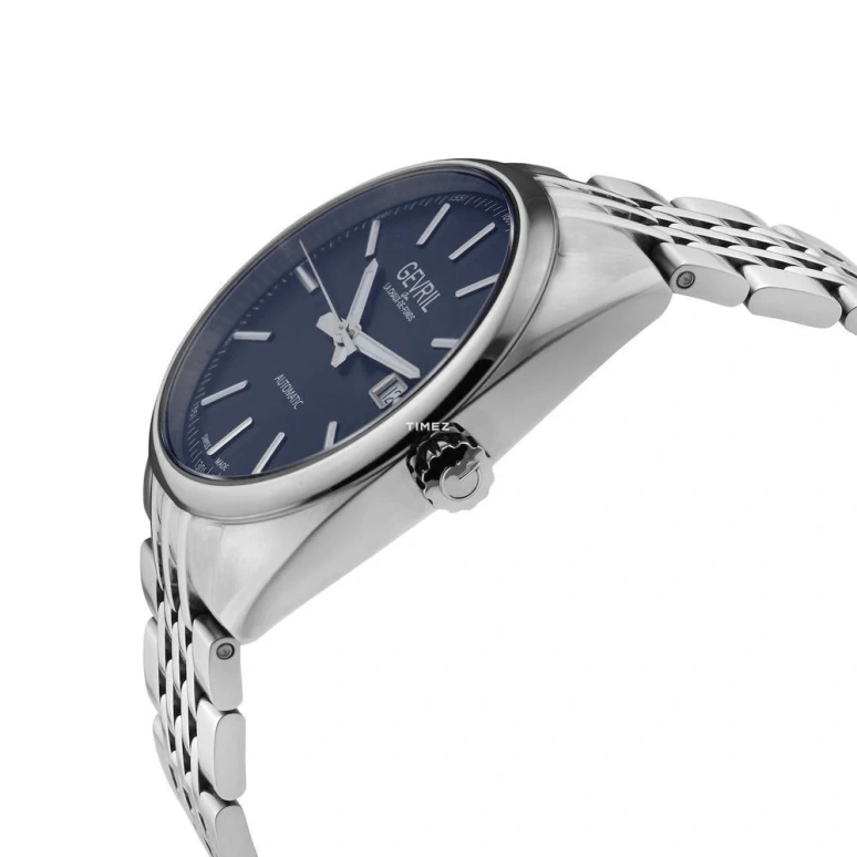 Gevril,Five Points 40mm,40mm,Stainless Steel,Blue,Automatic,Day,38hours,48701