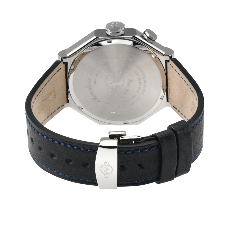 Gevril,Marchese 44mm,44mm,Stainless Steel,Blue,White,Quartz,World Time,Day / Night Indication,42431