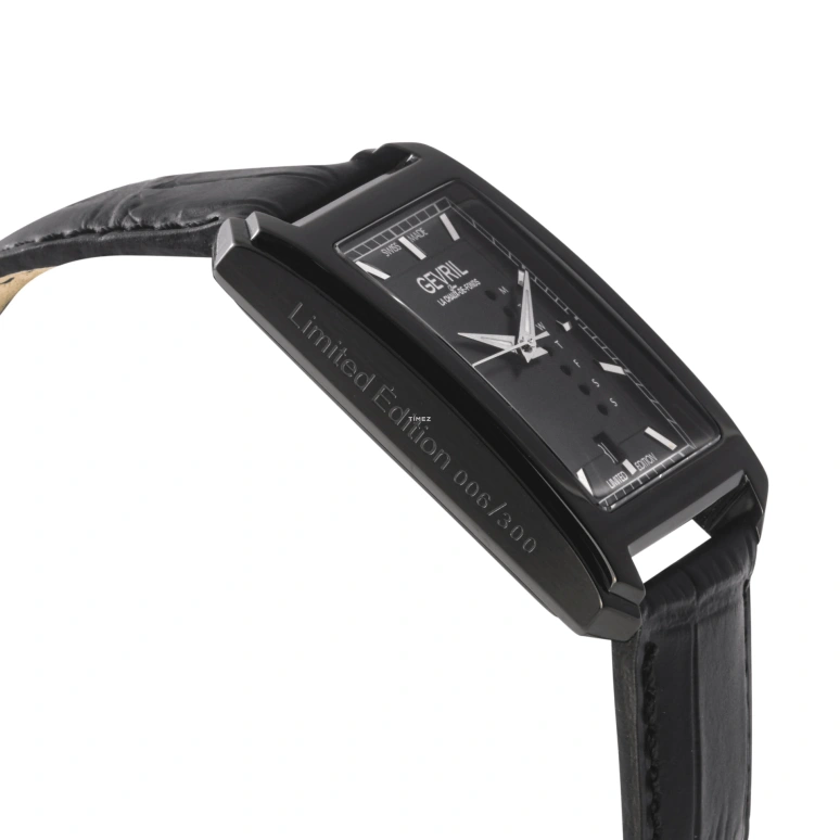 Gevril,Manhattanhenge 31mm,31mm,Stainless Steel,Black,Automatic,Date,Day,371,371.65.32