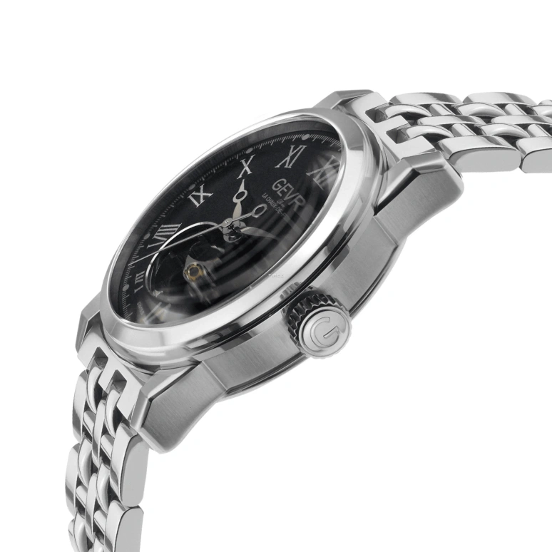 Gevril,Madison 39mm,39mm,Stainless Steel,Black,Automatic,Sapphire,Round,2580