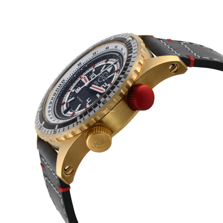 Gevril,Contasecondi 43mm,43mm,Stainless Steel,Black,White,Automatic,Day,38hours,3510S