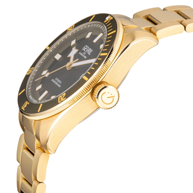 Gevril,Yorkville 43mm,43mm,Stainless Steel,Olive Green,Automatic,Day,38hours,48605