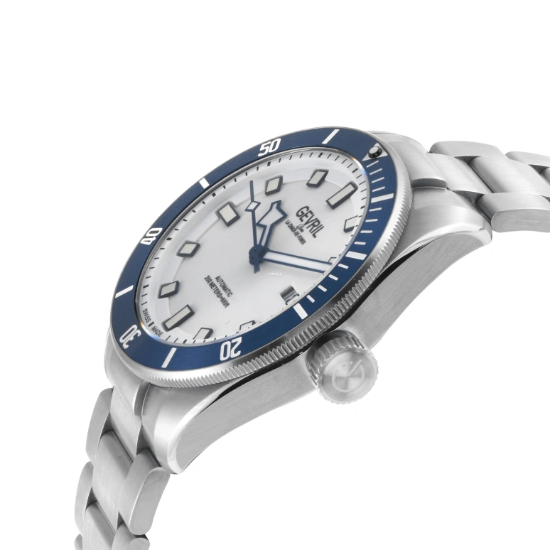 Gevril,Yorkville 43mm,43mm,Stainless Steel,White,Automatic,Day,38hours,48613B