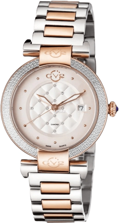 Gevril,Berletta 37mm,37mm,Stainless Steel,White,Quartz,Day,Sapphire,1505