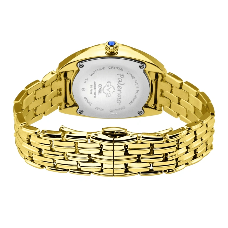 Gevril,Palermo 36mm,36mm,Stainless Steel,White,Quartz,Sapphire,Round,13102B