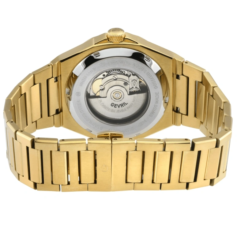 Gevril,High Line 43mm,43mm,Stainless Steel,Blue,Automatic,Day,38hours,48402B