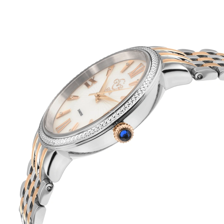 Gevril,Genoa 37mm,37mm,Stainless Steel,White,Quartz,Sapphire,Round,12535