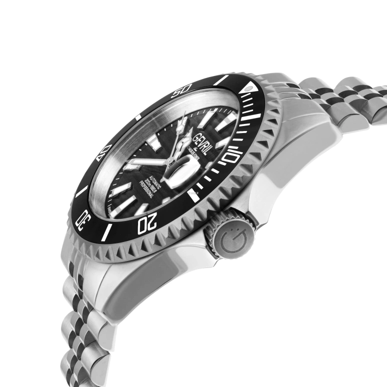 Gevril,Chambers 42mm,42mm,Stainless Steel,Black,Automatic,Day,38hours,42600