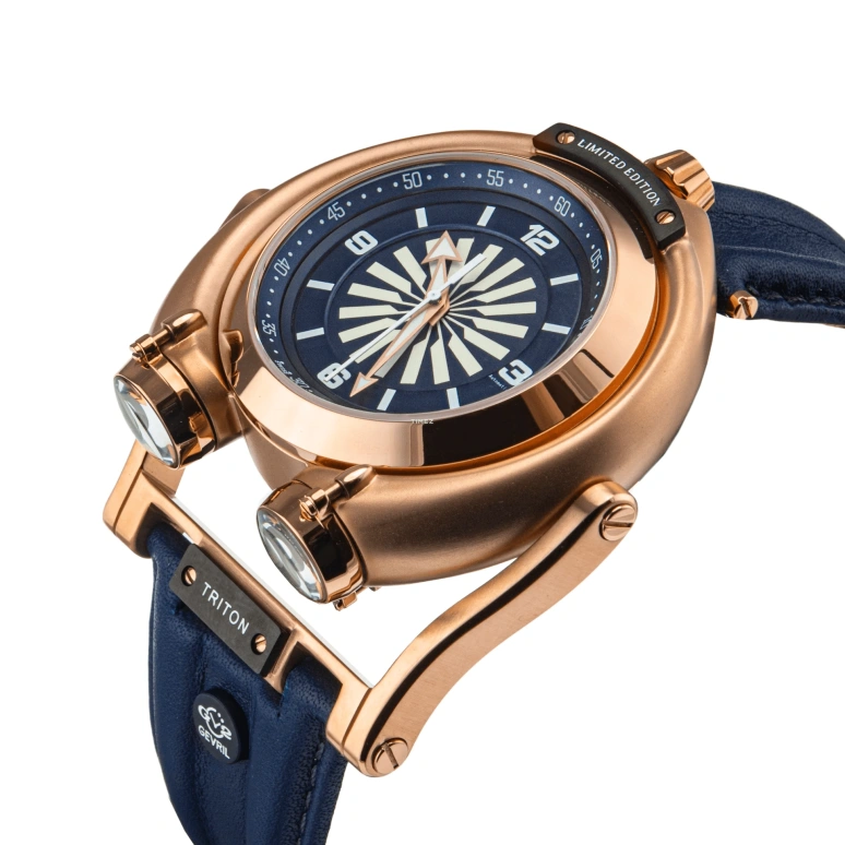 Gevril,Triton 49mm,49mm,Composite,Blue,Automatic,38hours,Sapphire,3406S